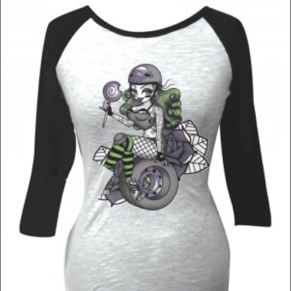 Rollergirl Raglan Tee